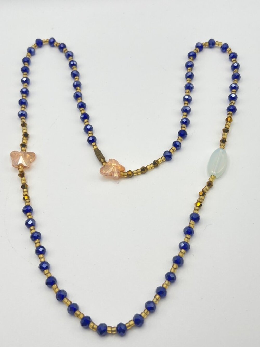 Lot Of 3 Glass Clay Bead Necklaces Multicolor 27" Handmade Boho Festival Layer - Picture 3 of 16